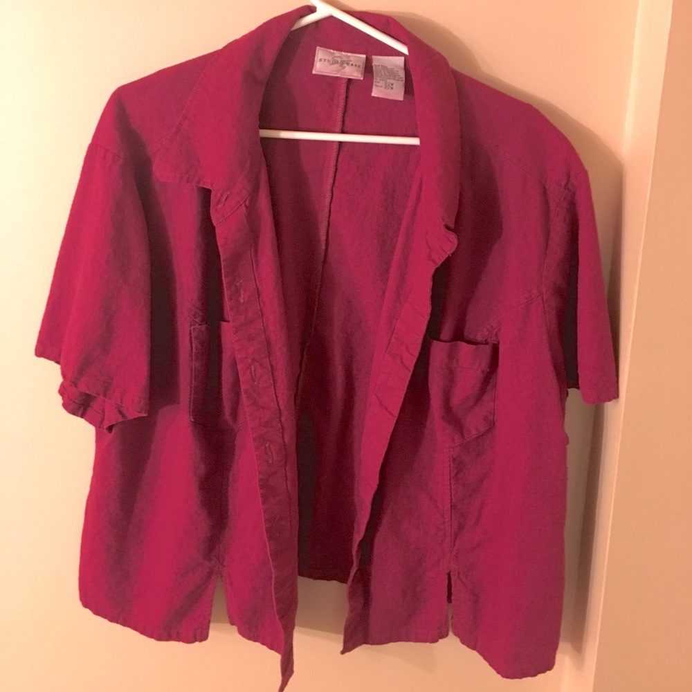 Studio Ease Maroon Blouse - image 7